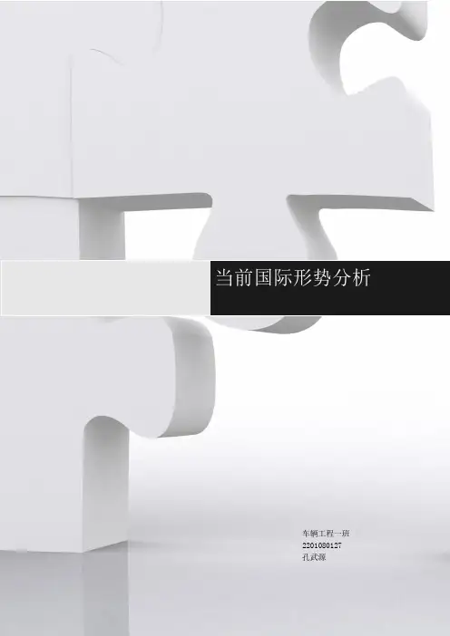 当前国际形势分析