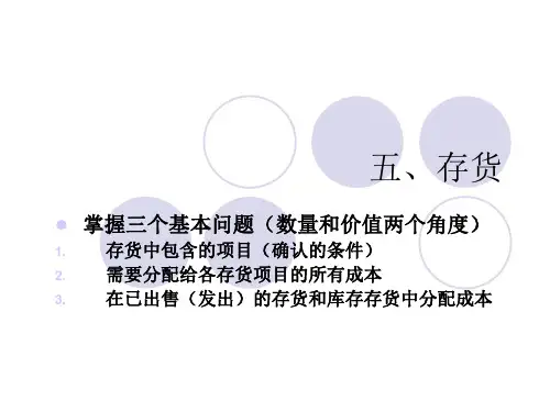 会计学存货ppt课件