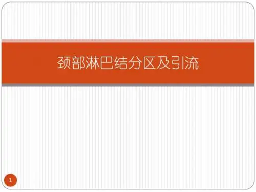 颈部淋巴结分区及引流ppt课件