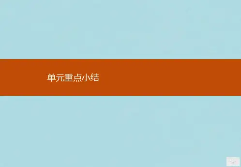 高中英语北师大版必修1课件：重点小结2精品ppt版