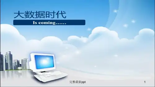 大数据汇报(内部精华版)ppt课件