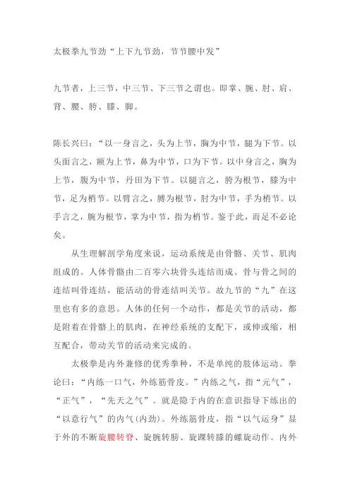 太极拳九节劲