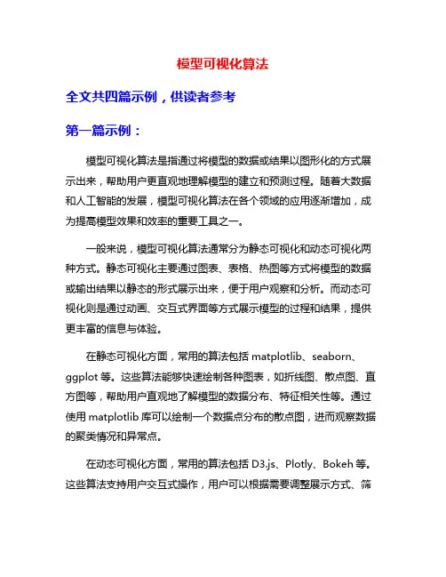 模型可视化算法