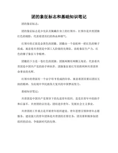 团的象征标志和基础知识笔记
