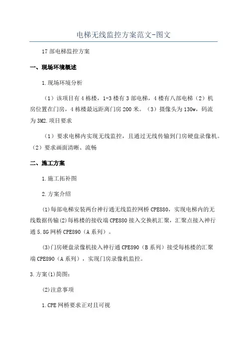电梯无线监控方案范文-图文