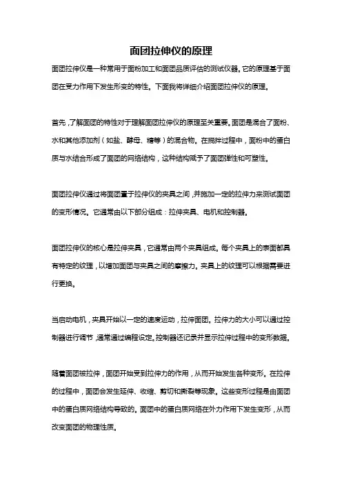 面团拉伸仪的原理