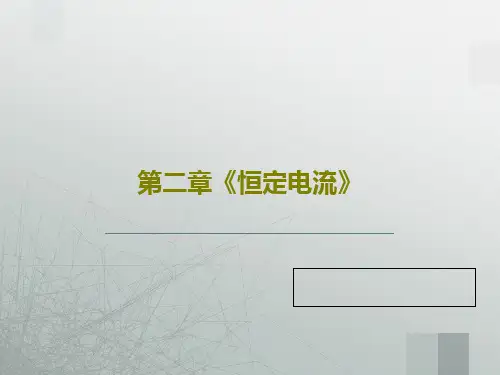 第二章《恒定电流》共22页PPT