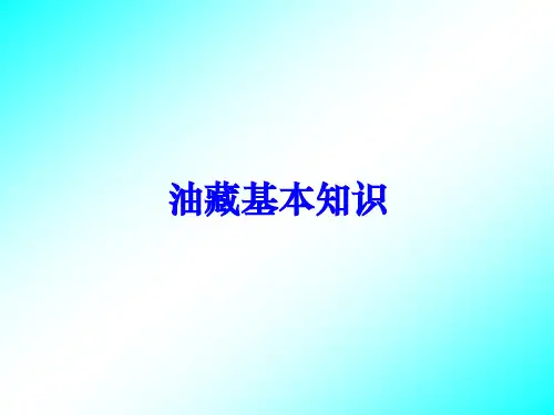 油藏基本知识及油水井分析