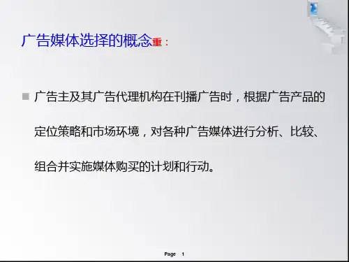 第八章媒体选择策略