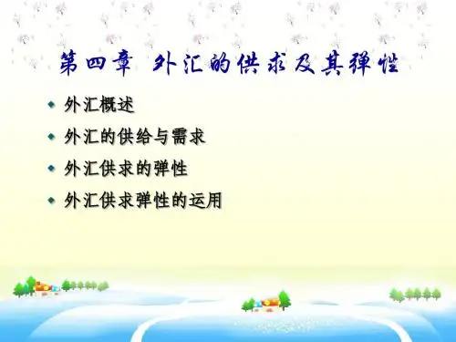 4第四章 外汇的供求及其弹性