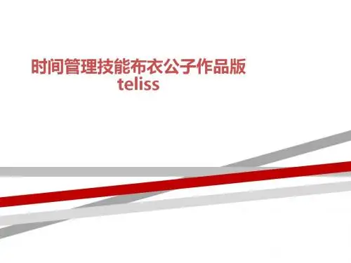 时间管理技能布衣公子作品版teliss