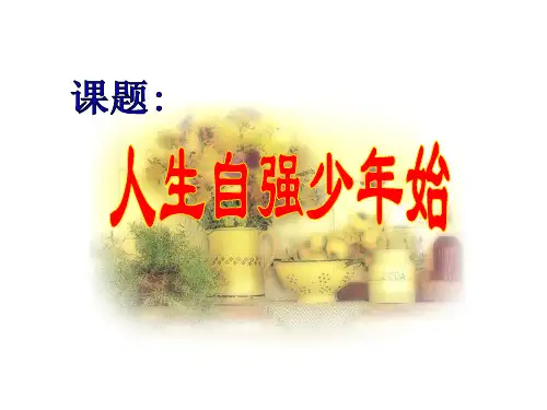 《4.1少年能自强》PPT课件好用