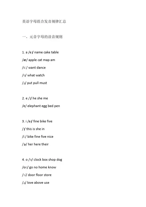 英语字母组合发音规律汇总建议收藏个字母发音规律及英语字母组合发音