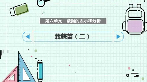 《栽蒜苗(二)》数据的表示和分析PPT课件