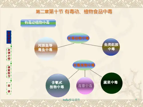 第十一节有毒动植物食品中毒PPT课件