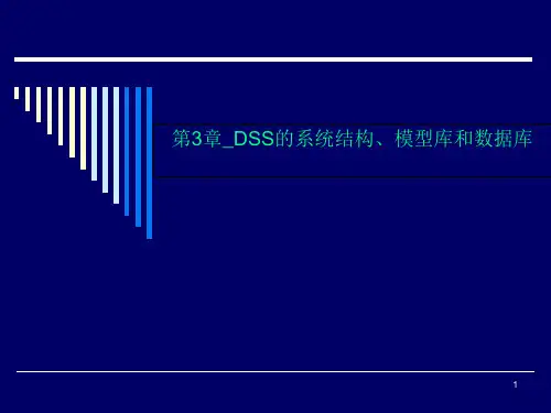 第3章_DSS的系统结构、模型库和数据库