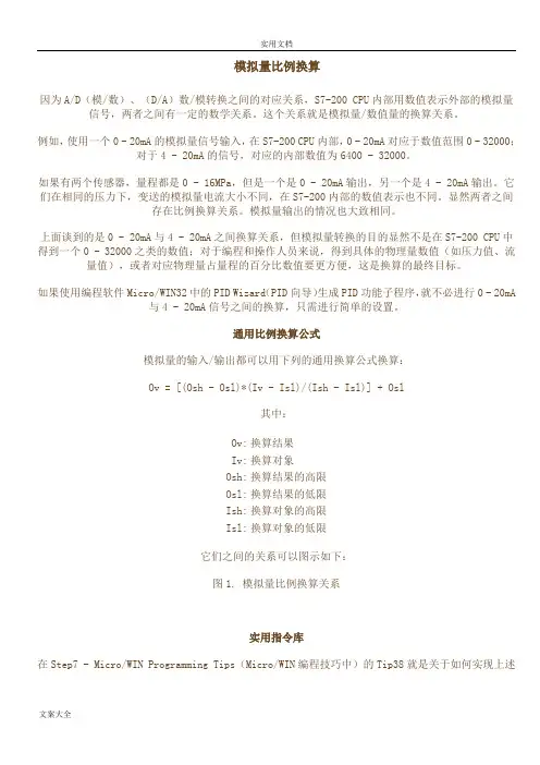 S7-200模拟量详细教程