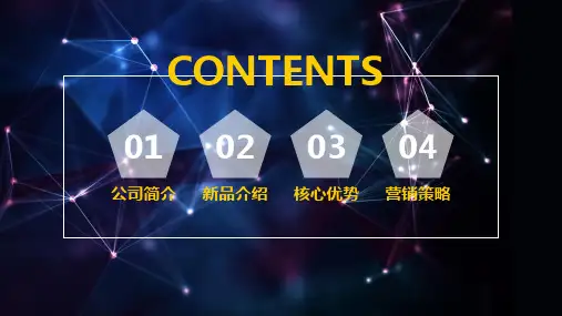 蓝色大气商务企业介绍公司介绍培训PPT模版