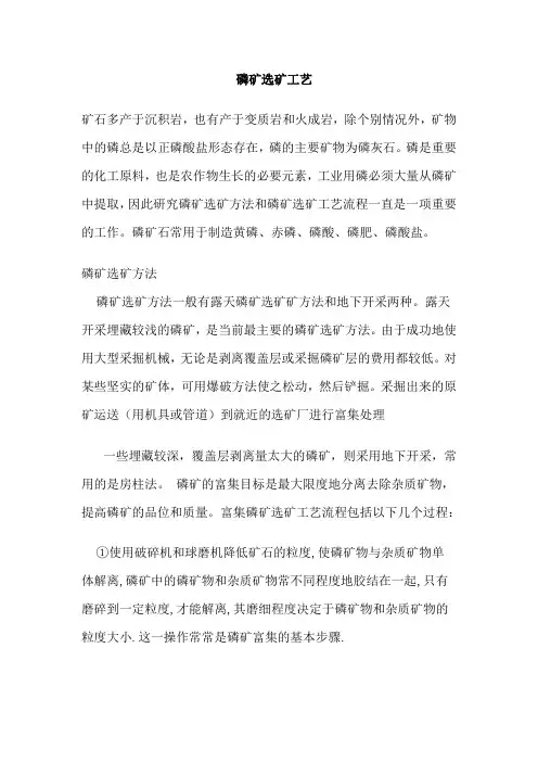 磷矿选矿工艺