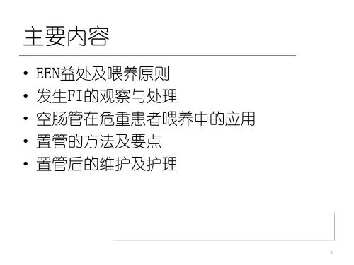 优质课件徒手置入鼻肠管术