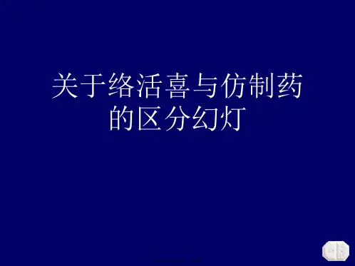 络活喜与仿制药的区分幻灯课件