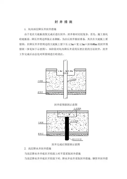 封井措施