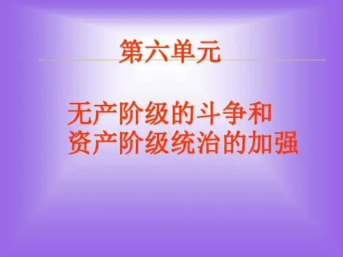 历史：第17课《国际工人运动与马克思主义的诞生》课件(人教新课标九年级上)(中学课件201911)