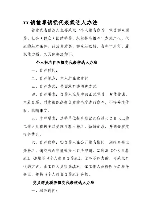 党代会党代表选举办法[修订]