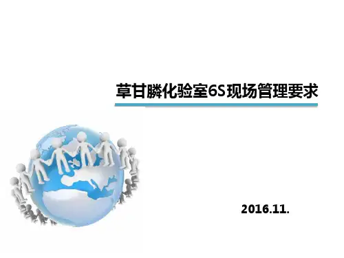 化验室6S现场管理要求(1)