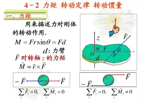 4-2力矩  转动定律  转动惯量