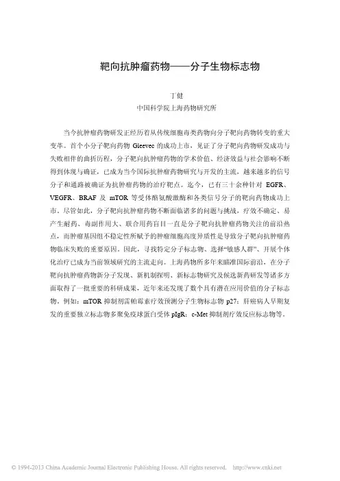 靶向抗肿瘤药物_分子生物标志物_丁健