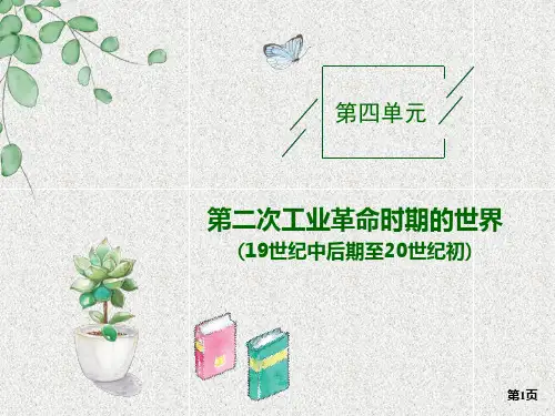高考通史版历史一轮复习世界史第四单元 第二次工业革命时期的世界(19世纪中后期至20世纪初)