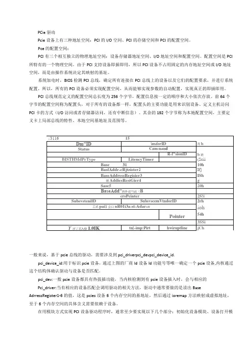 PCie 驱动