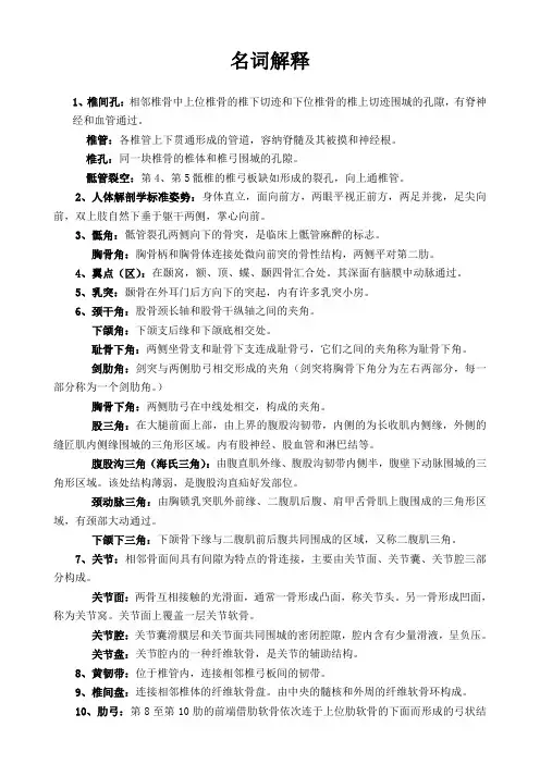 名词解释(2)