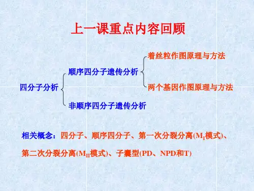 基因精细结构的遗传分析