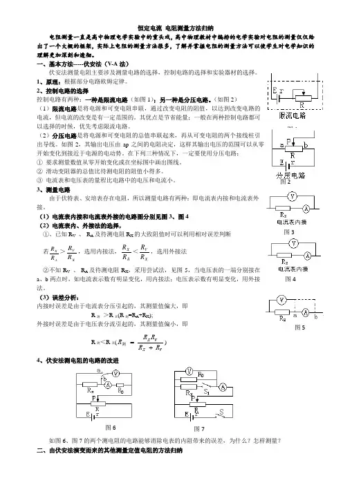 高中物理实验电阻测量方法归纳与总结(知识点)(5)