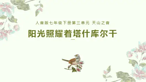 《阳光照耀着塔什库尔干》PPT教学课件