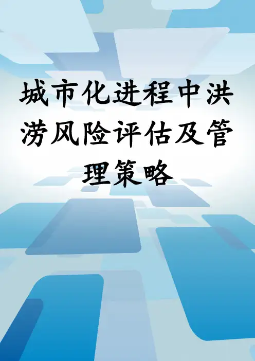 城市化进程中洪涝风险评估及管理策略