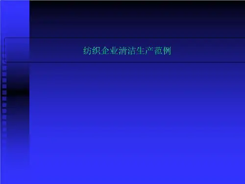 纺织企业清洁生产范例