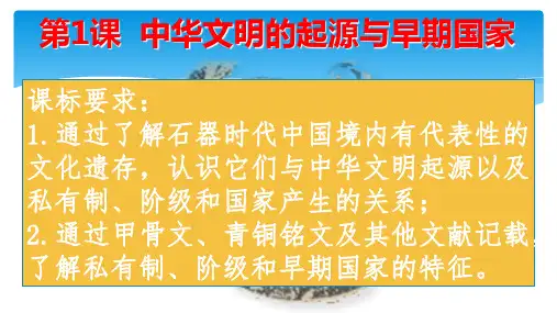 《中华文明的起源与早期国家》统编版PPT课件1