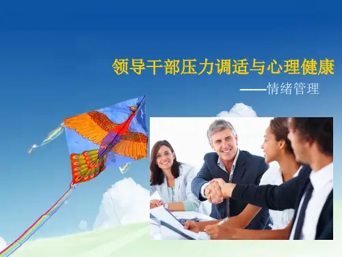 领导干部压力调适与心理健康