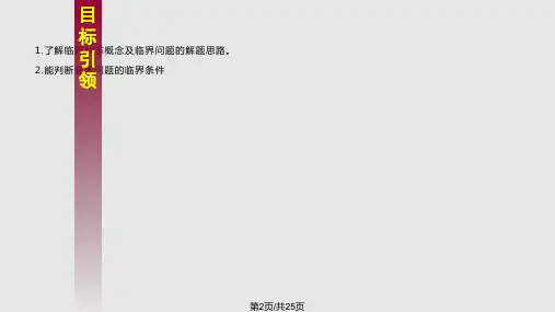 专题临界问题