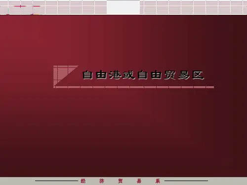 自由港或自由贸易区