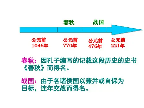 春秋五霸和战国七雄PPT课件