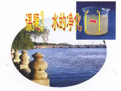 初中化学水的净化ppt课件