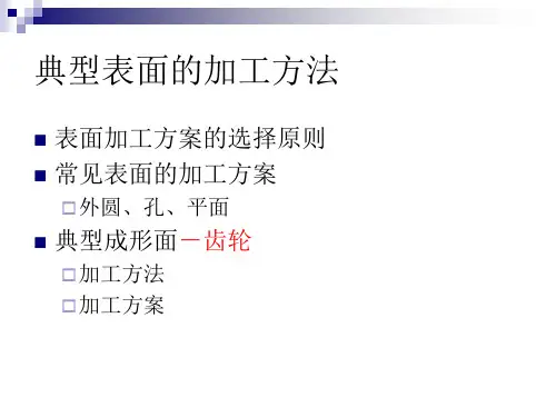 典型表面加工方法ppt课件