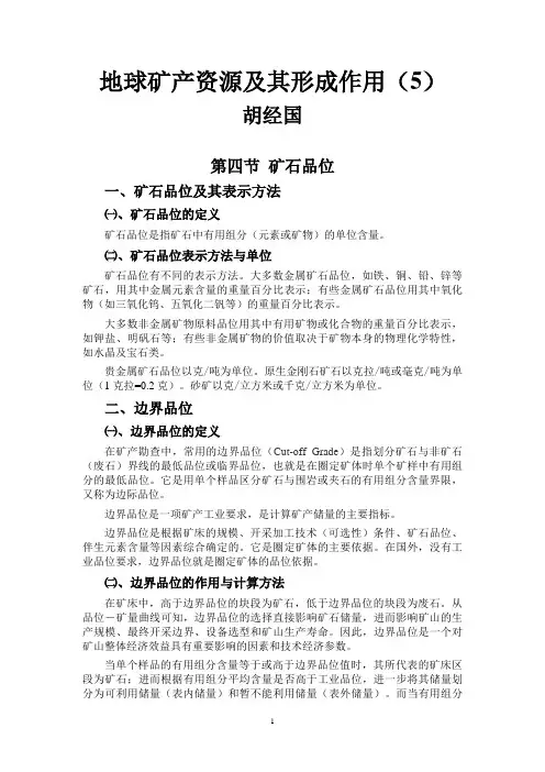 地球矿产资源及其形成作用(5)