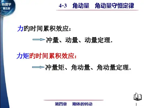力的时间累积效应冲量动量动量定理