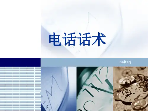 淘宝客服电话标准话术ppt课件