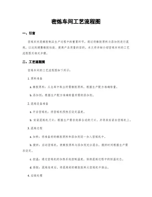 密炼车间工艺流程图